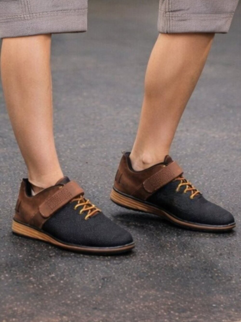 Nobull Power Performance Smokey Black Oiled Coffee Brown Leather